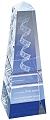 Custom Laser Crystal Obelisk Award, suitable for 3D Design