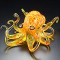 1a Sunburst Hopko Art Glass Octopus Sculpture by Michael Hopko