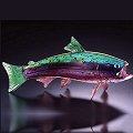 Soul Glass Rainbow Trout Sculpture - Select Style and Size