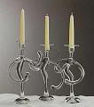 Menschen Candlestick Glass Sculpture sold individually - Special order