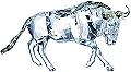 Swarovski Crystal Gnu Figurine
