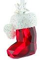 Santa Stocking Swarovski Christmas Ornament - Retired