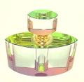 Crystal Perfume Bottle with dichroic colors