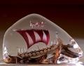 Viking Ship, large, color Mats Jonasson