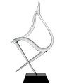Gazelle, large Glass Sculpture, clear