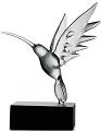 Hummingbird Glass Sculpture