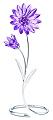 Drina, Violet Swarovski Crystal