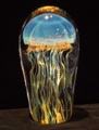Blue Moon Glass Jellyfish Sculpture by Richard Satava