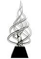 The Flame of Excellence Glass Sculpture