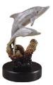 Dolphin Duo on Reef Bronze Sealife Sculpture SALE (RET)