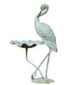 Crane Bird Feeder Sculpture