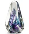 Infinity Art Glass Transparent Tetra Blue/Teal