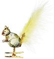 Swarovski Winter Squirrel Clip Ornament - Retired