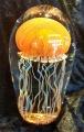 Pacific Coast Glass Orange Jellyfish Sculpture, small size