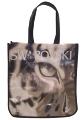 Swarovski Tiger Tote Bag with crystallized Paw Print Tag.