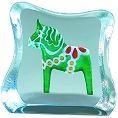 Dalecarlia Horse Green, Miniature by Mats Jonasson