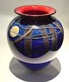 Satava  Blue Harvest Moon Vase  - small