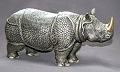 Barry Stein Indian Rhinoceros Bronze Sculpture