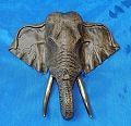 Barry Stein Elephant Head Bronze Sculpture