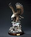 Barry Stein Morning Catch Bronze Eagle Sculpture