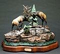 Barry Stein Conflict of the Vanities Bronze Wildlife Sculpture