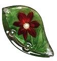 Mats Jonasson- Red Flower Delight Candle Holder MJ 69017
