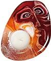 Ideo Orange - Mats Jonasson Crystal Tea light candle holder  69025