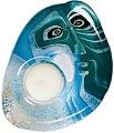 Ideo Blue - Mats Jonasson Crystal Tea light candle holder 69026