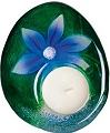 Flora Blue Flower -Mats Jonasson Tealight Candle holder 69013