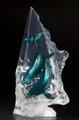 Into The Blue, Whales Sculpture by Dan Medina