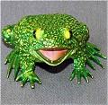 Boobala Lime Bronze Frog by Barry Stein