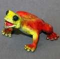 Yellowhead Red Jason Bronze Frog Sculpture by Barry Stein