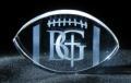 Football Shaped Crystal Custom Laser etched award