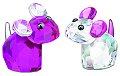 Swarovski Anna and Emma Lovlots Mice Pioneers RETIRED