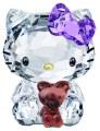 Swarovski Crystal Hello Kitty with Violet Bow Teddy Bear