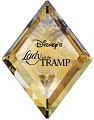 Swarovski Crystal Disney Lady and the Tramp Title Plaque