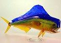 Mahi Mahi Glass Fish Sculpture