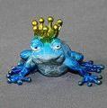 Barry Stein Blue Frog Prince Bronze Sculpture