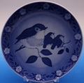 1982 Royal Copenhagen Plate "Mother Robin With Babies"