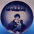 1987 Royal Copenhagen and Bing & Grondahl Christmas Remembered Plate