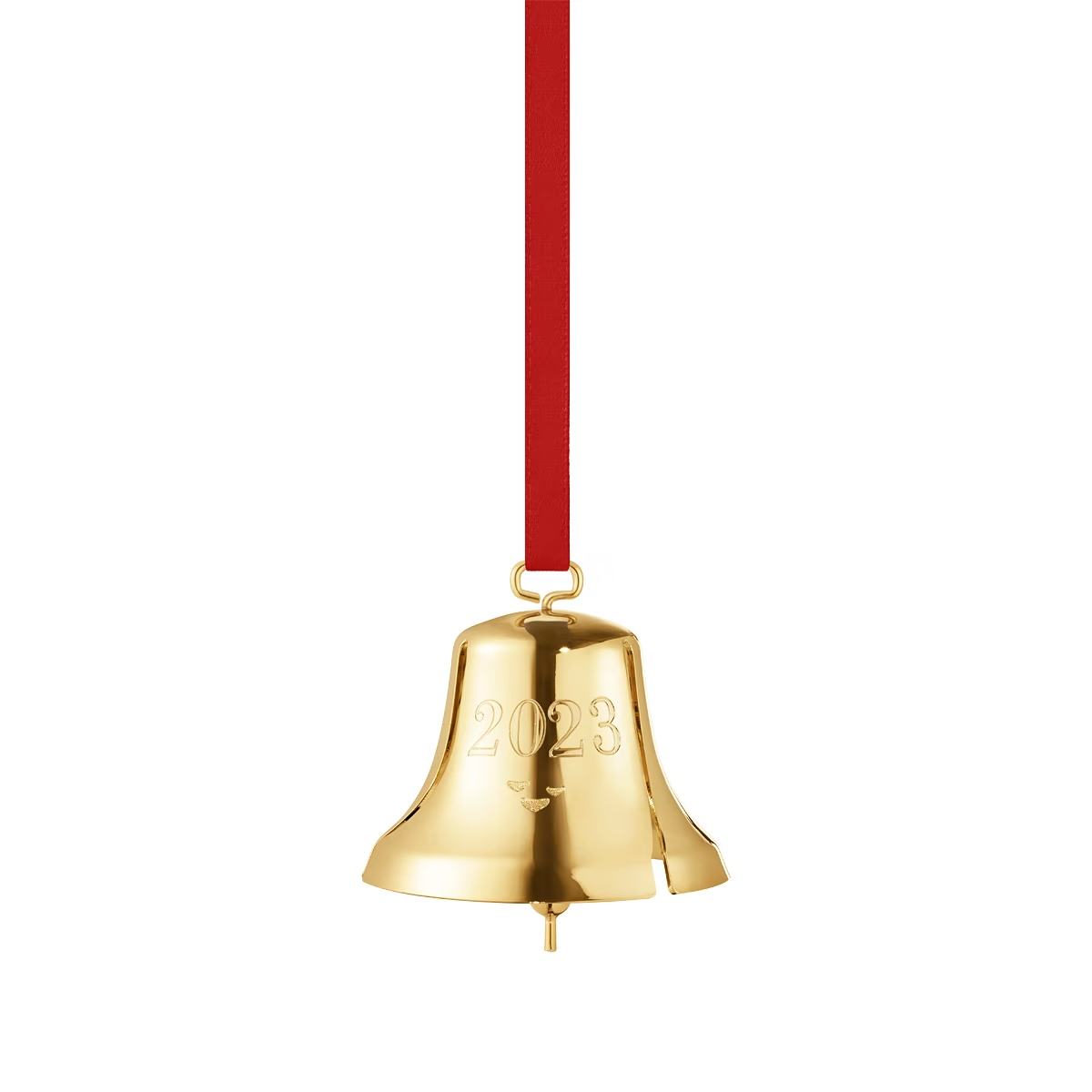 2023 Georg Jensen Christmas Ornament 18Kt Gold Bell