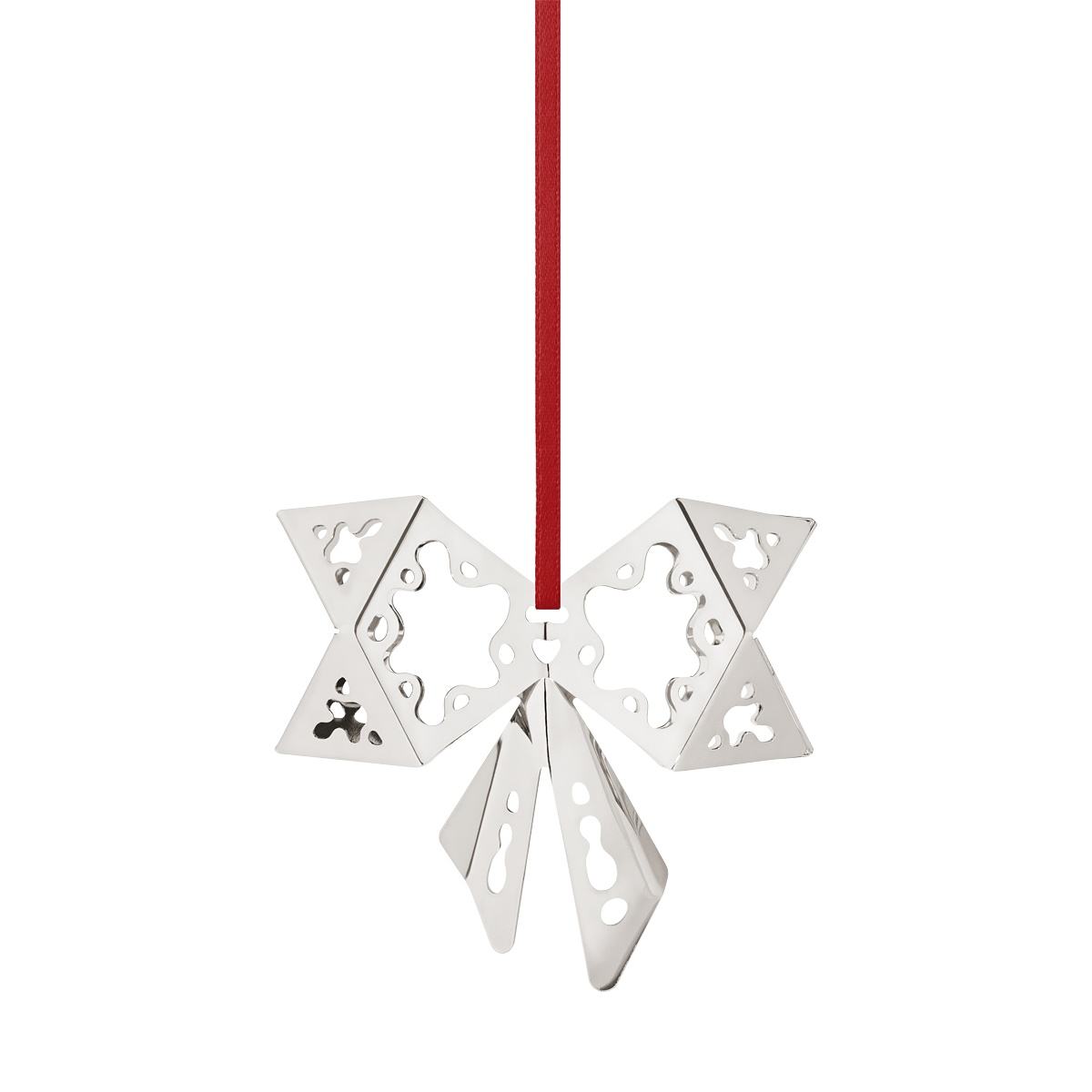 2022 Georg Jensen Christmas Ornament Silver Bow