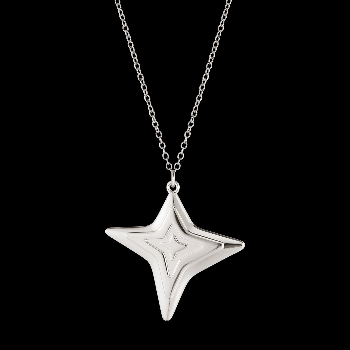 2021 Georg Jensen Christmas Ornament Four Point Silver Star
