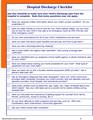 Hospital Discharge Checklist