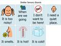 Shelter Sensory Communication Board