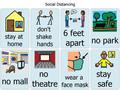 Social Distancing Communication Board