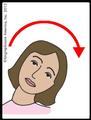 I must do a lateral head tilt to the right
