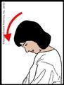 I must keep a chin down position each time I swallow