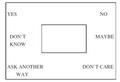 Expanded Yes No Board Access: Eye gaze