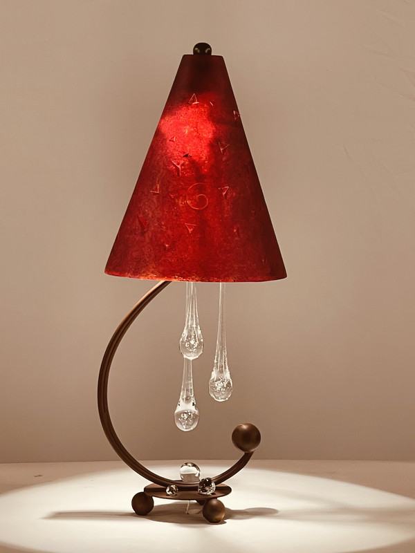 Merlin Garnet Table Lamp